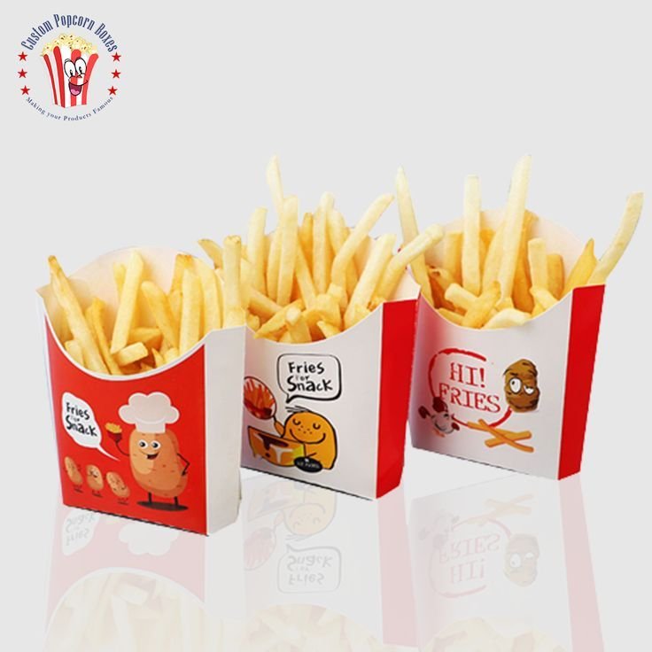 Custom French fries boxes