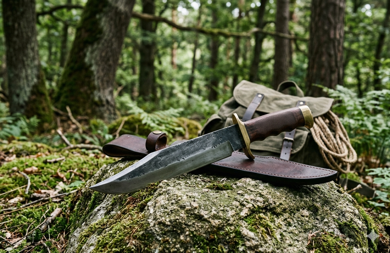 Large Bowie Knife Guide for Hunting and Survival