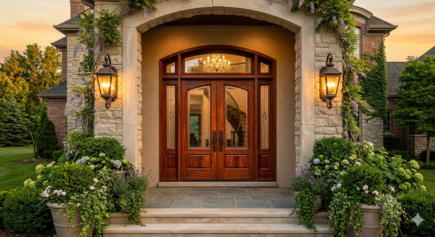 mahogany doors