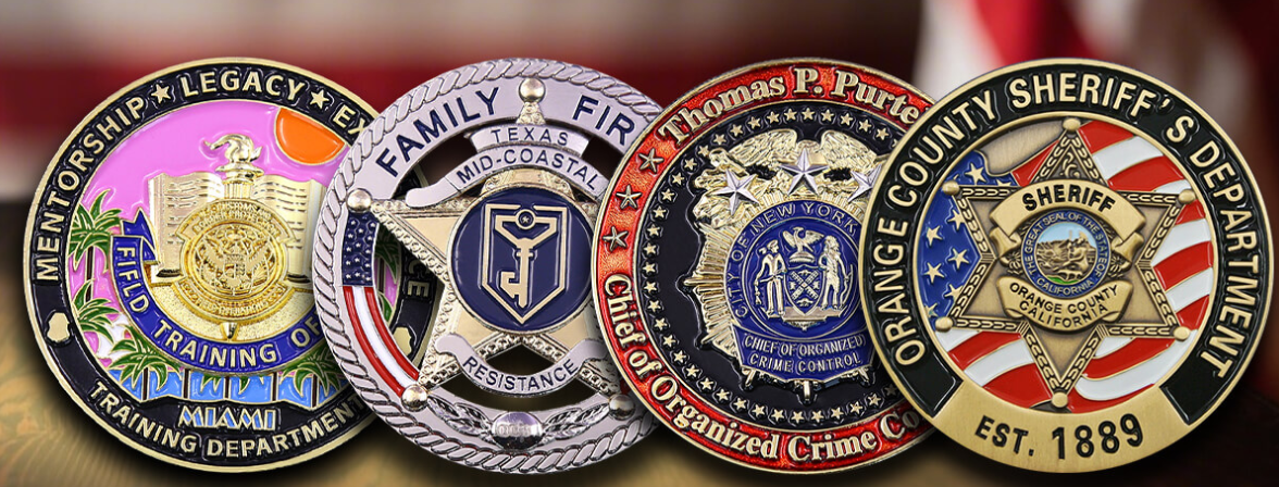 police challenge coins custom