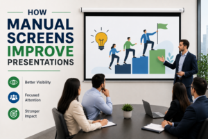 manual pull down projection screen