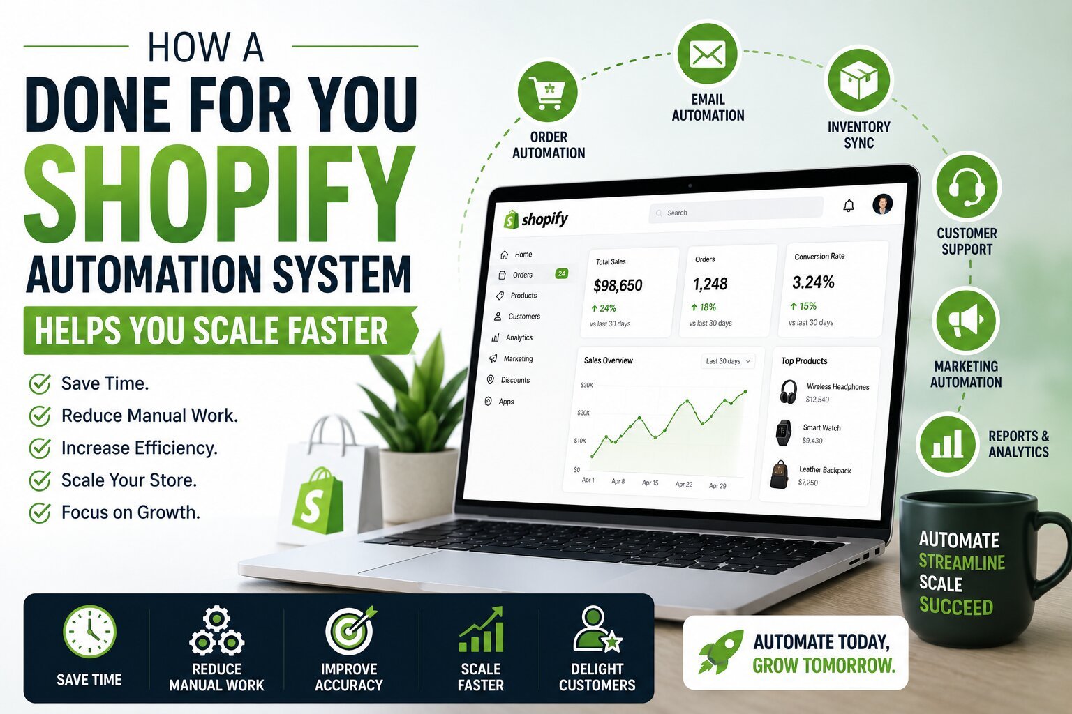 Done for you shopify automation