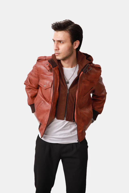 Mens Leather Jackets Bomber