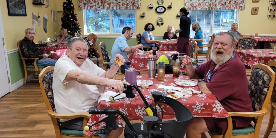 people are enjoying in an Assisted Living Facility in Florida