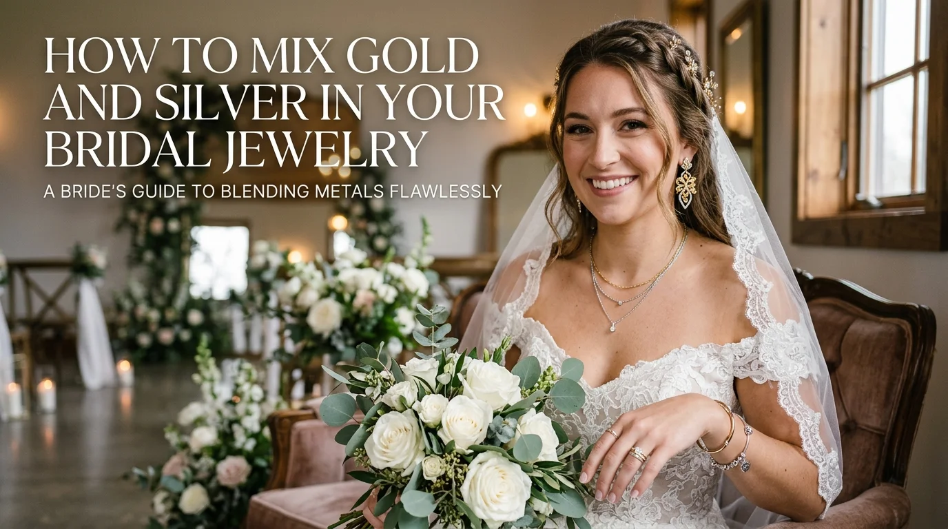 How To Mix Gold And Silver In Your Bridal Jewelry