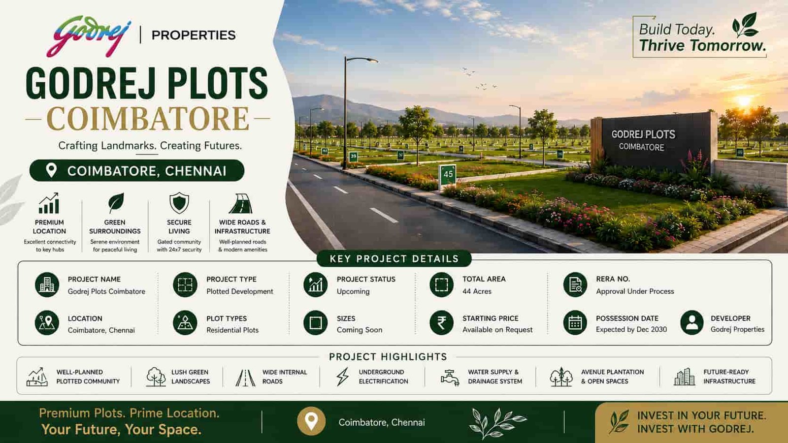 Godrej Plots Coimbatore