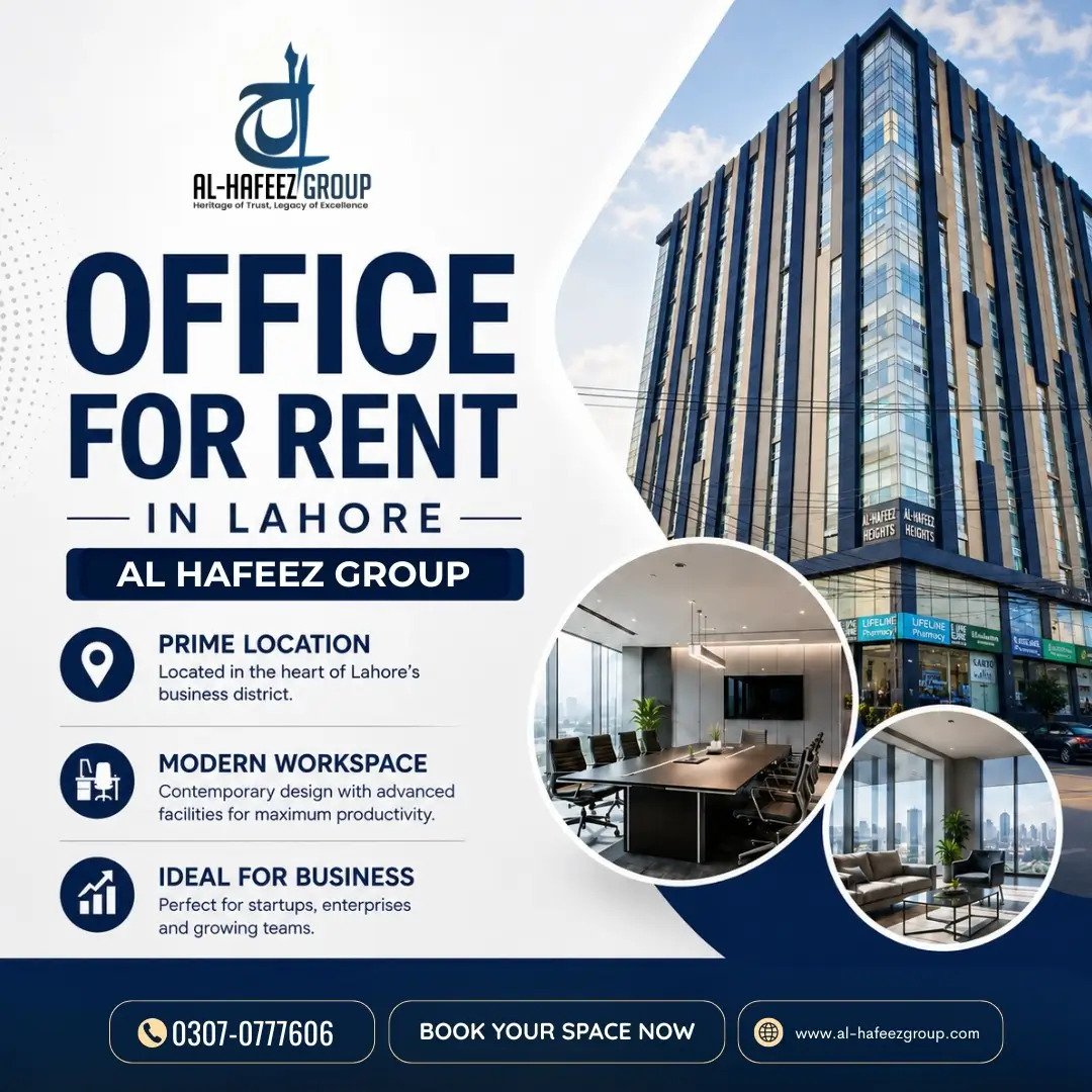 office for rent in gulberg lahore