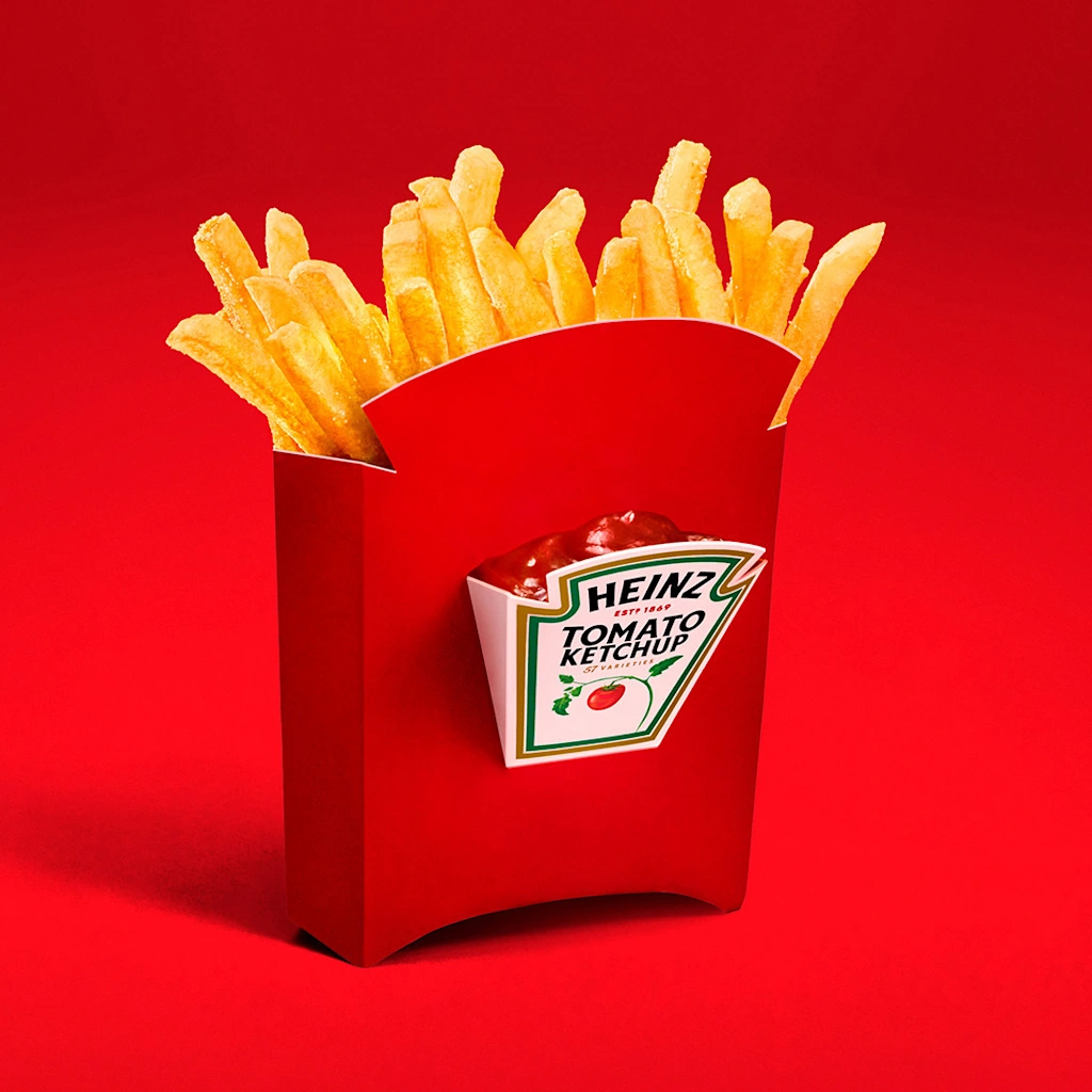 French fry boxes with logo