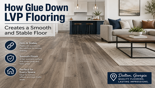 Modern LVP flooring in stylish interiors