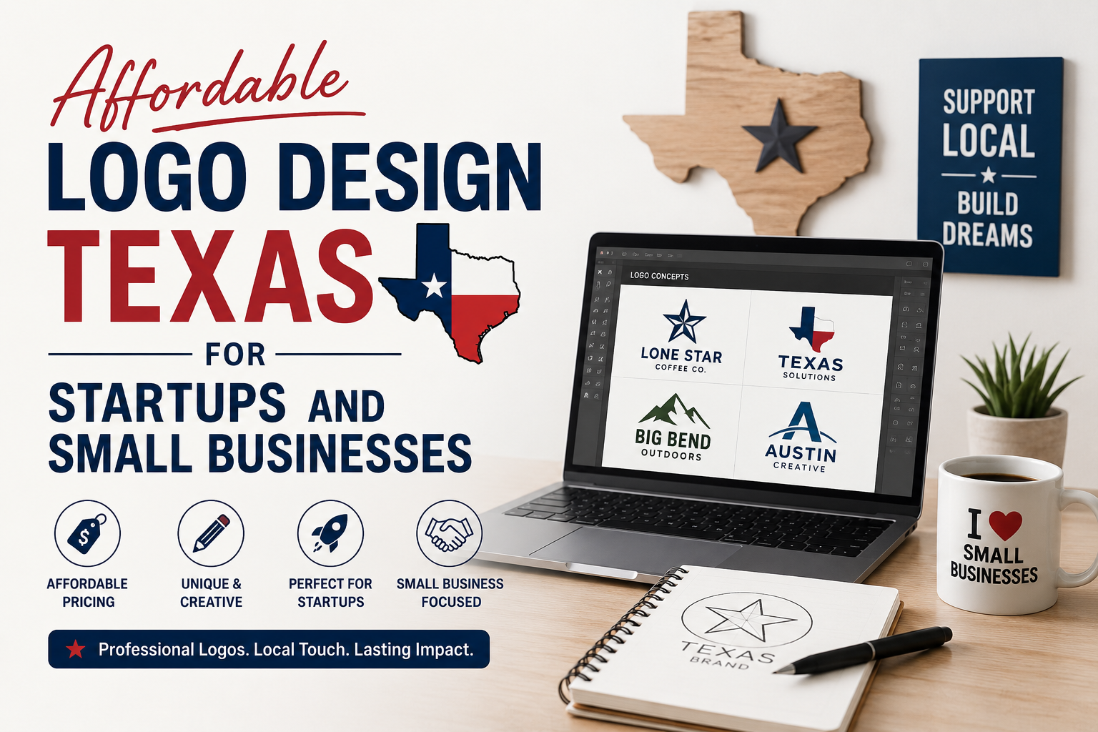 Affordable Logo Design Texas for Startups and Small Businesses