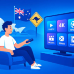 Australian viewer enjoying IPTV Australia entertainment on a Smart TV