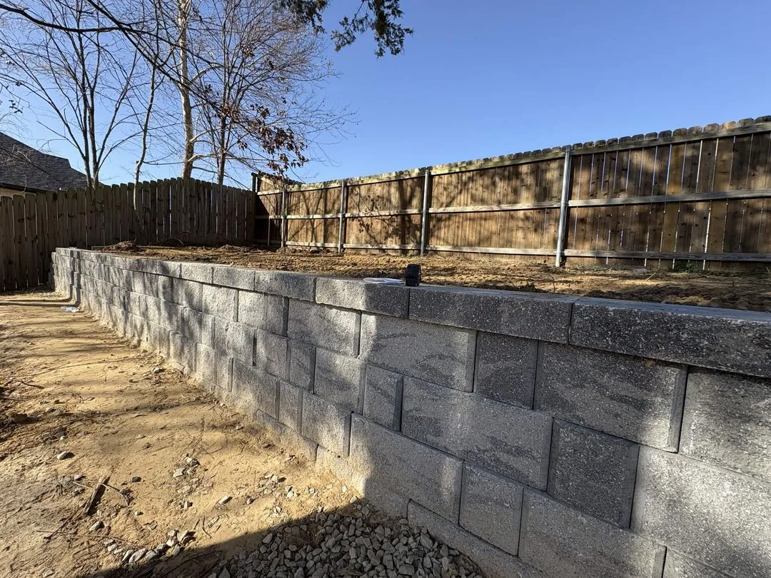 Retaining wall contractor in Tyler TX