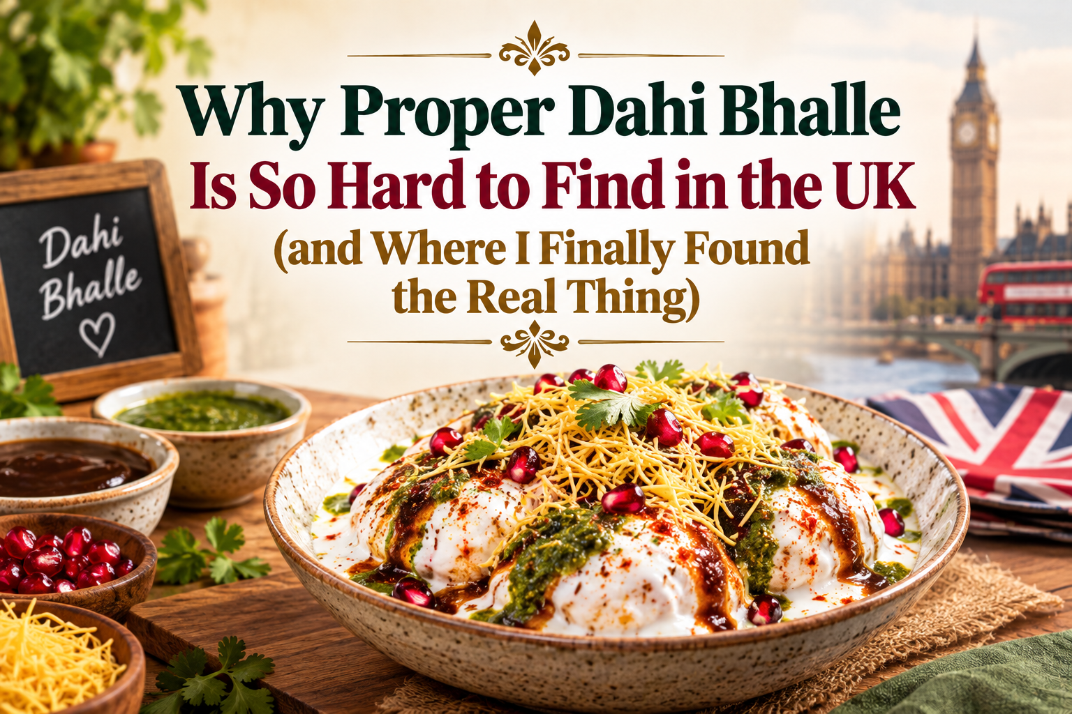 Why Proper Dahi Bhalle Is So Hard to Find in the UK (and Where I Finally Found the Real Thing)